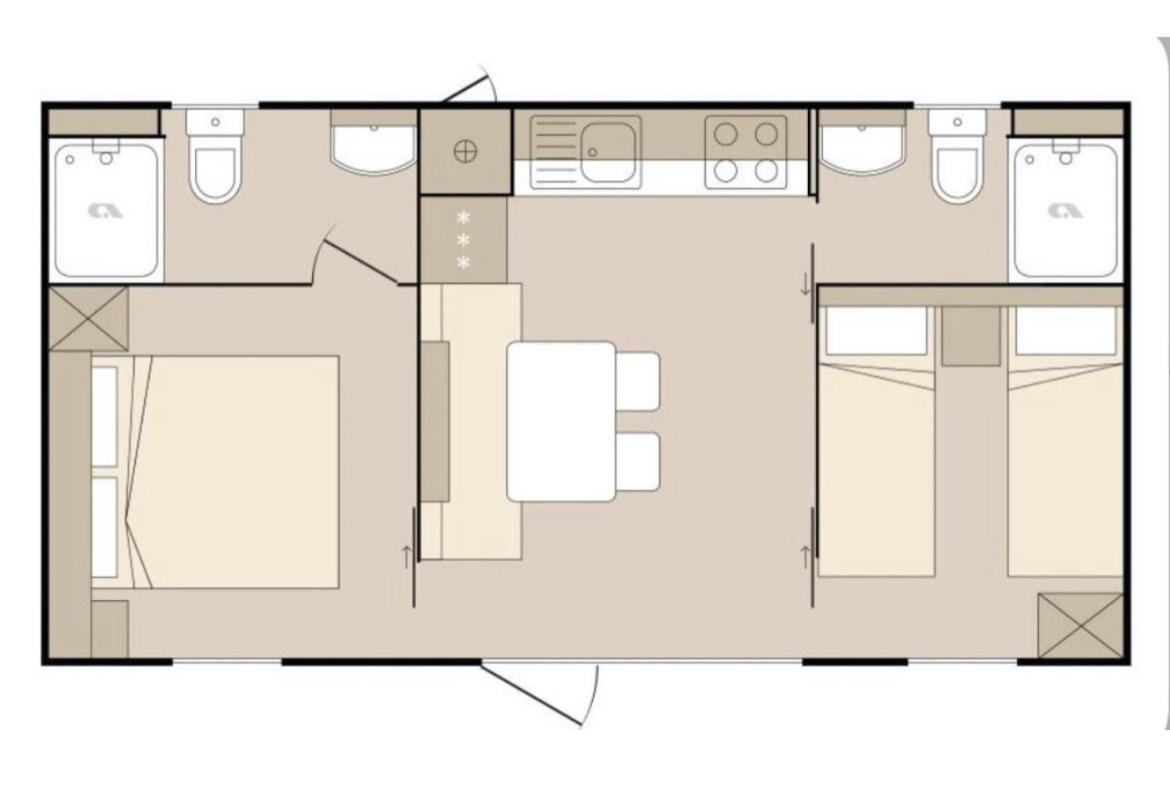 Oaza Mira Mobile Houses - Camp Basko Polje #Bestoffer Baška Voda Dış mekan fotoğraf