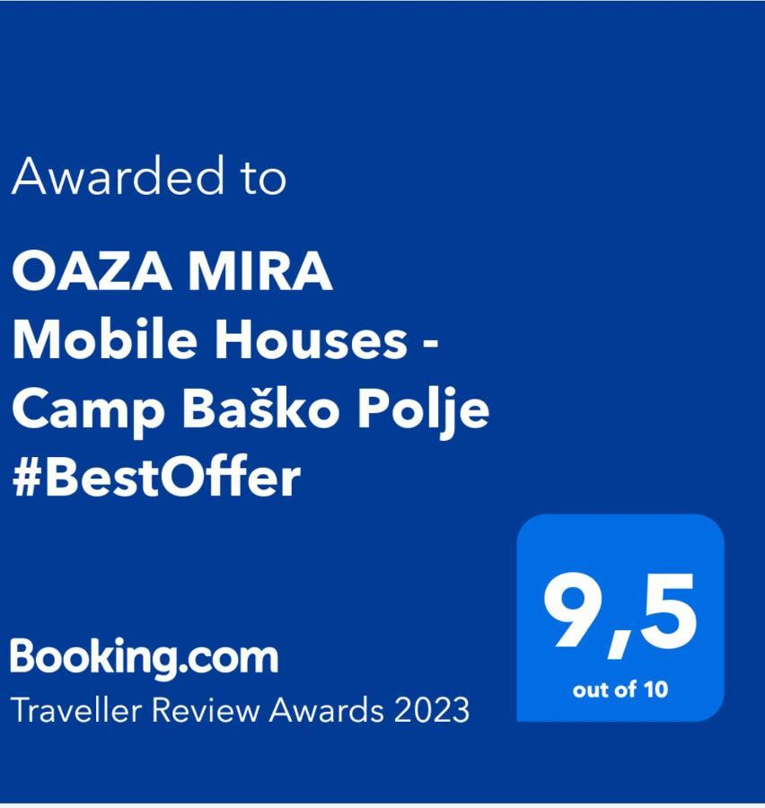 Oaza Mira Mobile Houses - Camp Basko Polje #Bestoffer Baška Voda Dış mekan fotoğraf